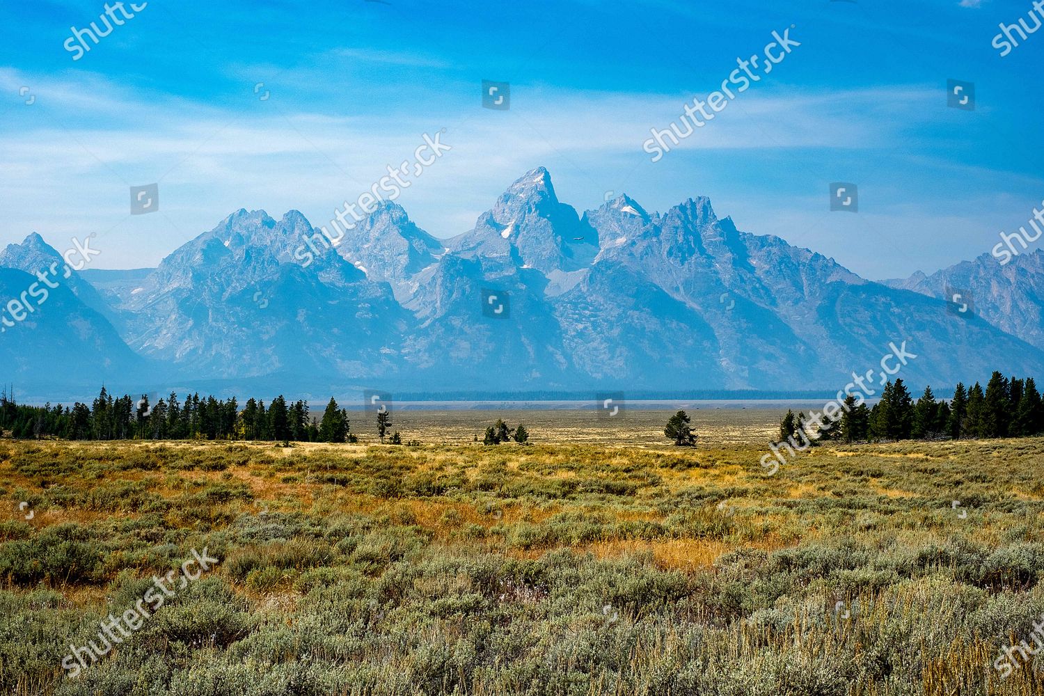 Even Under Filter Wildfire Smoke Teton Editorial Stock Photo - Stock ...