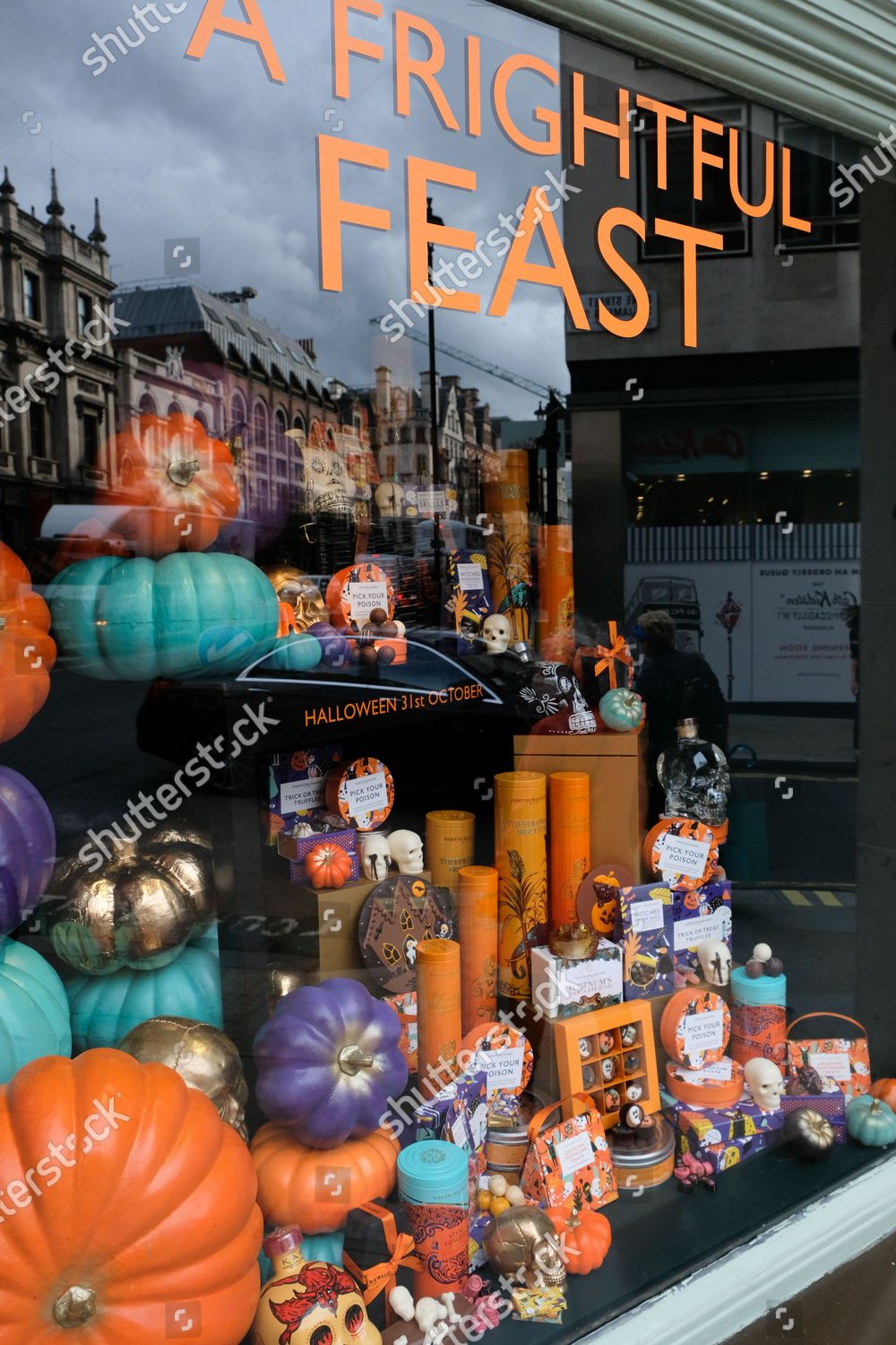 Halloween Themed Shop Windows Hm Horror Theme Editorial Stock Photo Stock Image Shutterstock