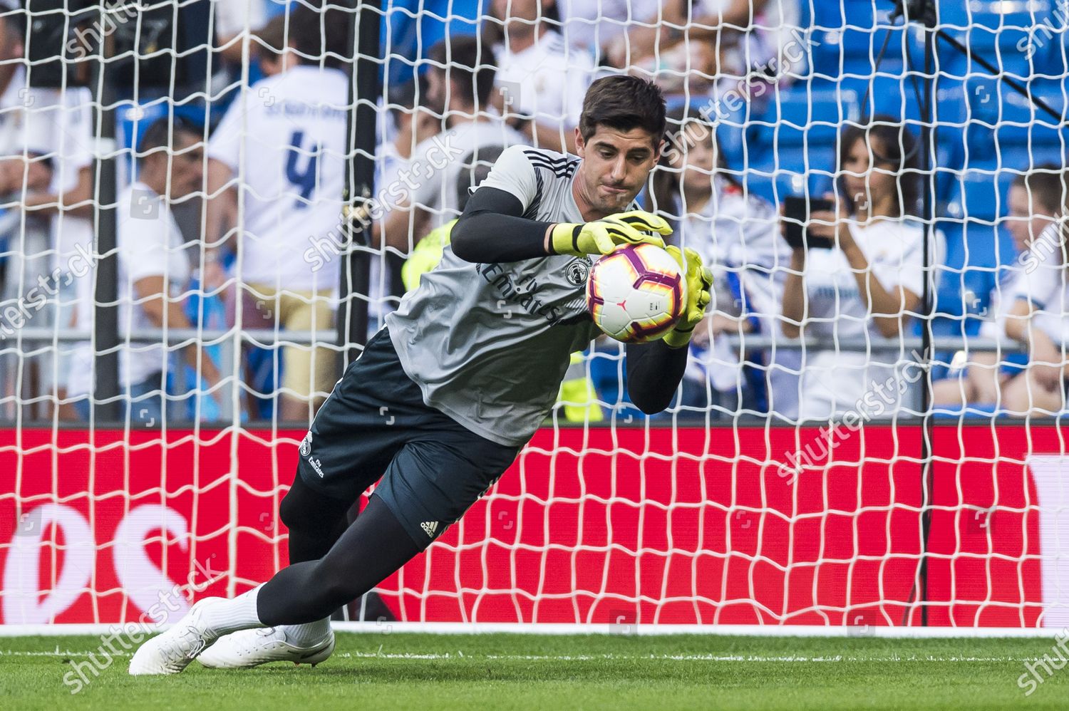 Goalkeeper Thibaut Courtois Real Madrid Warms Editorial Stock Photo ...