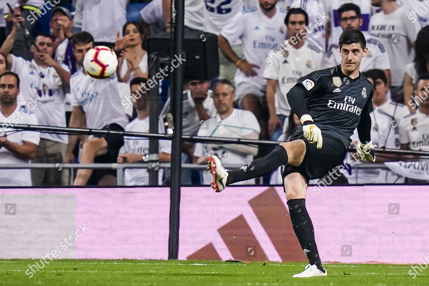 Goalkeeper Thibaut Courtois Real Madrid Action Editorial Stock Photo ...