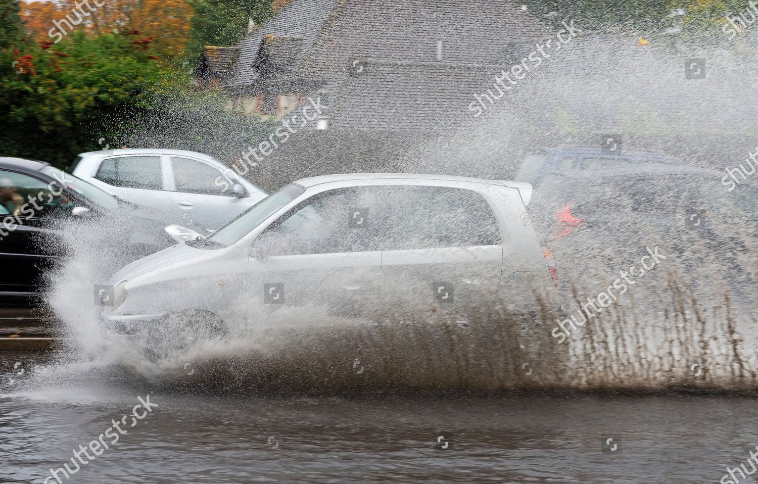 Wet Driving Conditions Flooded A London Editorial Stock Photo Stock Image Shutterstock