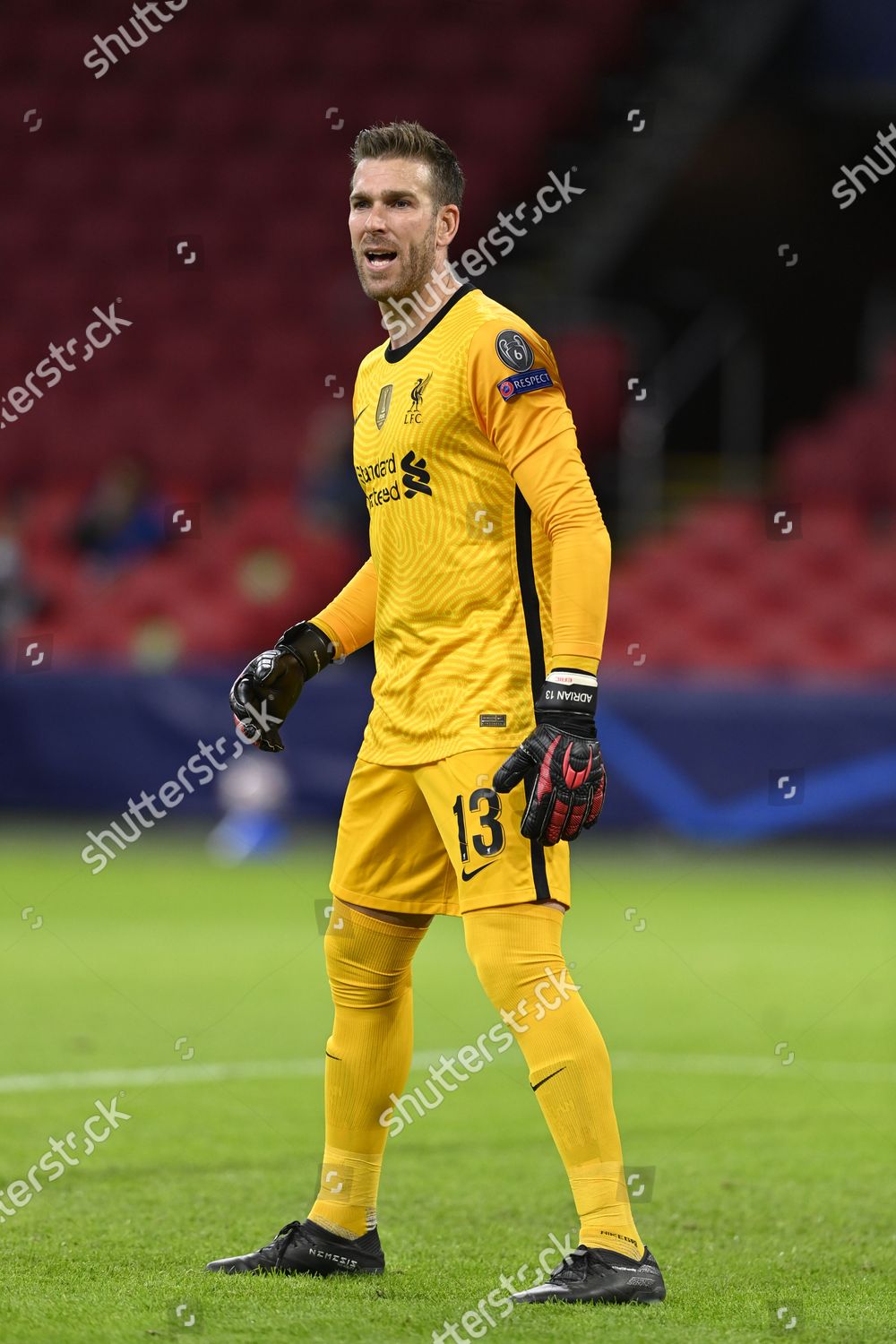 Liverpool Goalkeeper Adrian Editorial Stock Photo - Stock Image ...