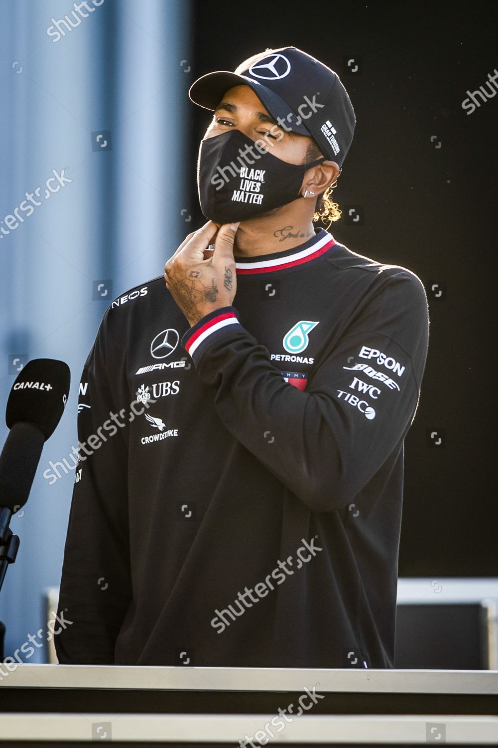 British Driver Lewis Hamilton Mercedesamg Petronas Editorial Stock ...