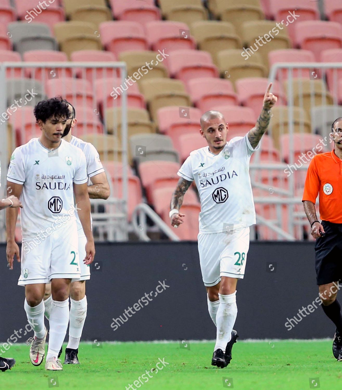 Alahlis Player Alexandru Mitrita R Celebrates After Editorial Stock Photo Stock Image Shutterstock