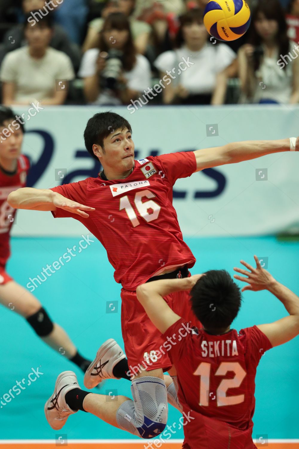 Kentaro Takahashi Japan During Volleyball International Editorial Stock