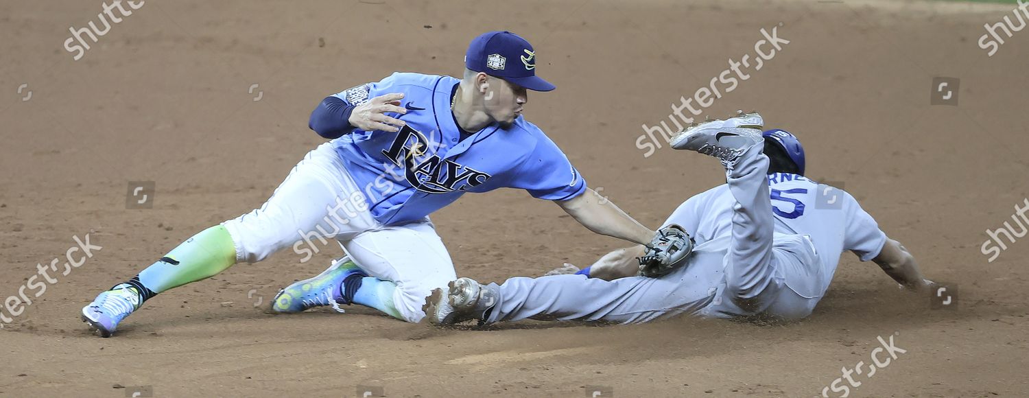 Los Angeles Dodgers Baserunner Austin Barnes Editorial Stock Photo