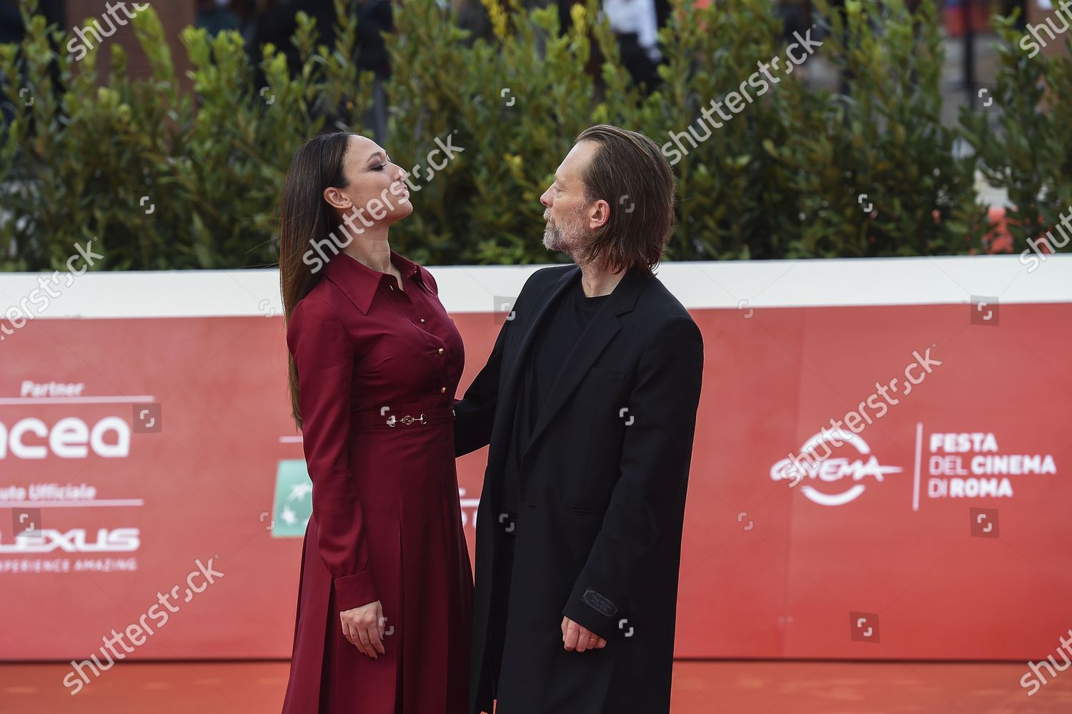 Thom Yorke His Wife Italian Actress Editorial Stock Photo - Stock Image