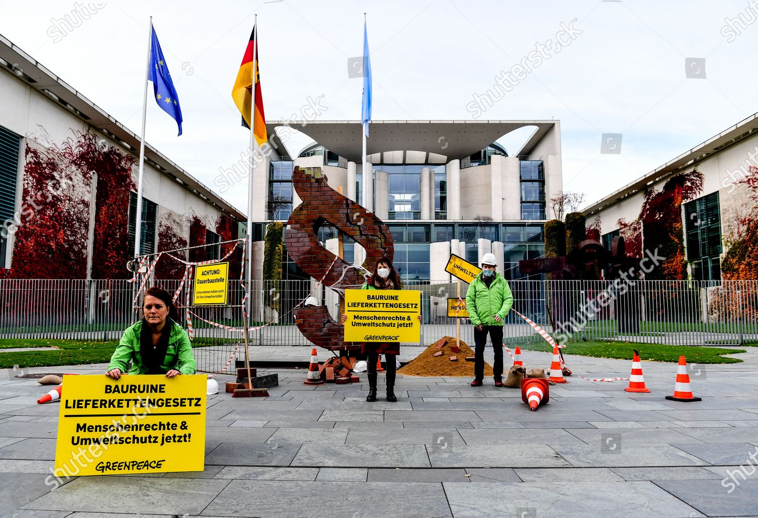 Greenpeace Activists Holds Banners Reading Ruined Supply Editorial Stock Photo Stock Image Shutterstock