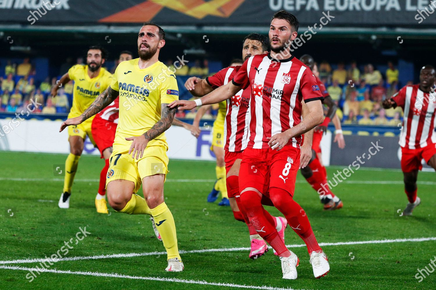 Paco Alcacer Villarreal Robin Yalcin Sivasspor Football Editorial Stock Photo Stock Image Shutterstock