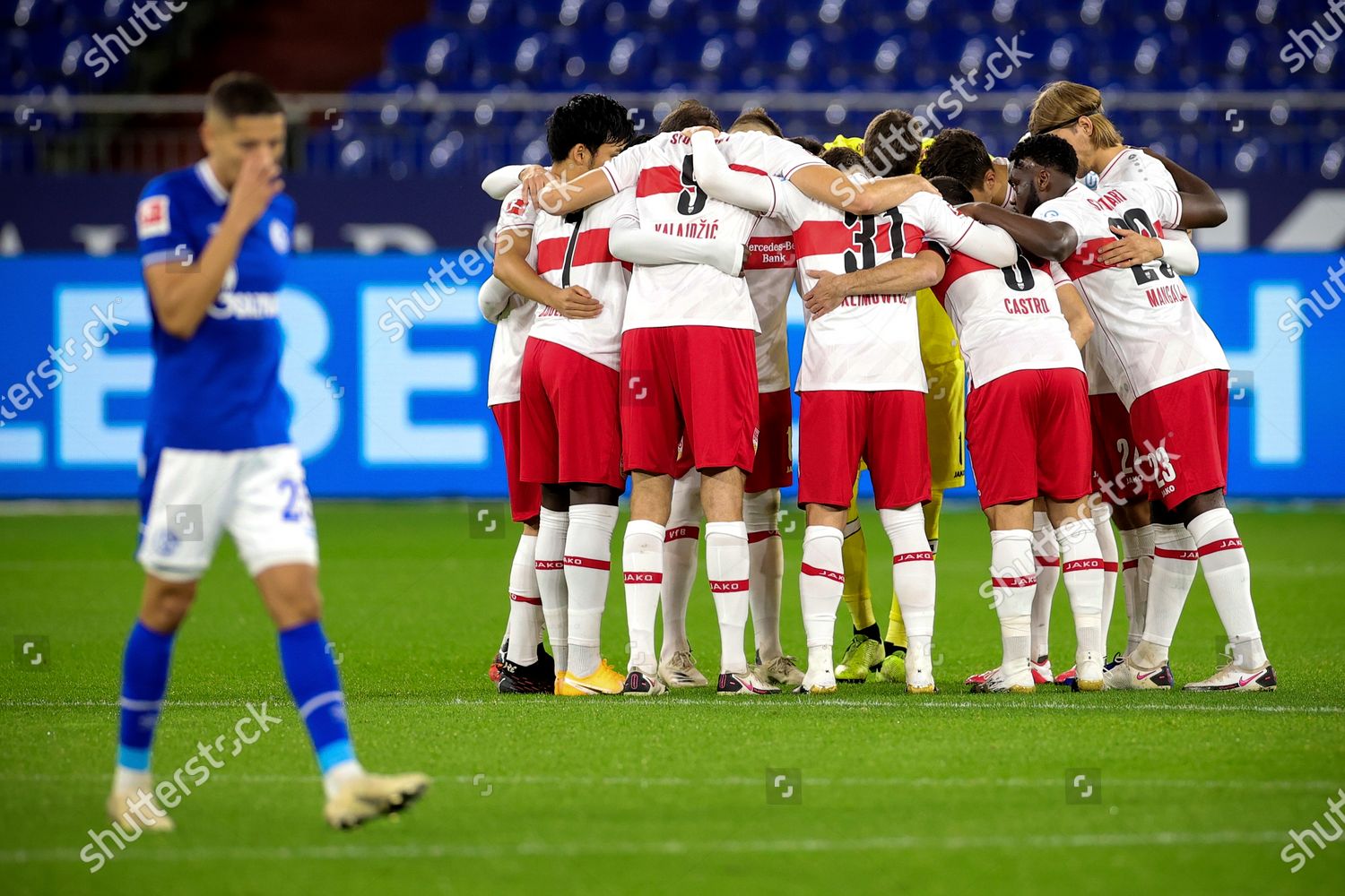 Players Stuttgart Stand Together Prior German Bundesliga Editorial Stock Photo Stock Image Shutterstock