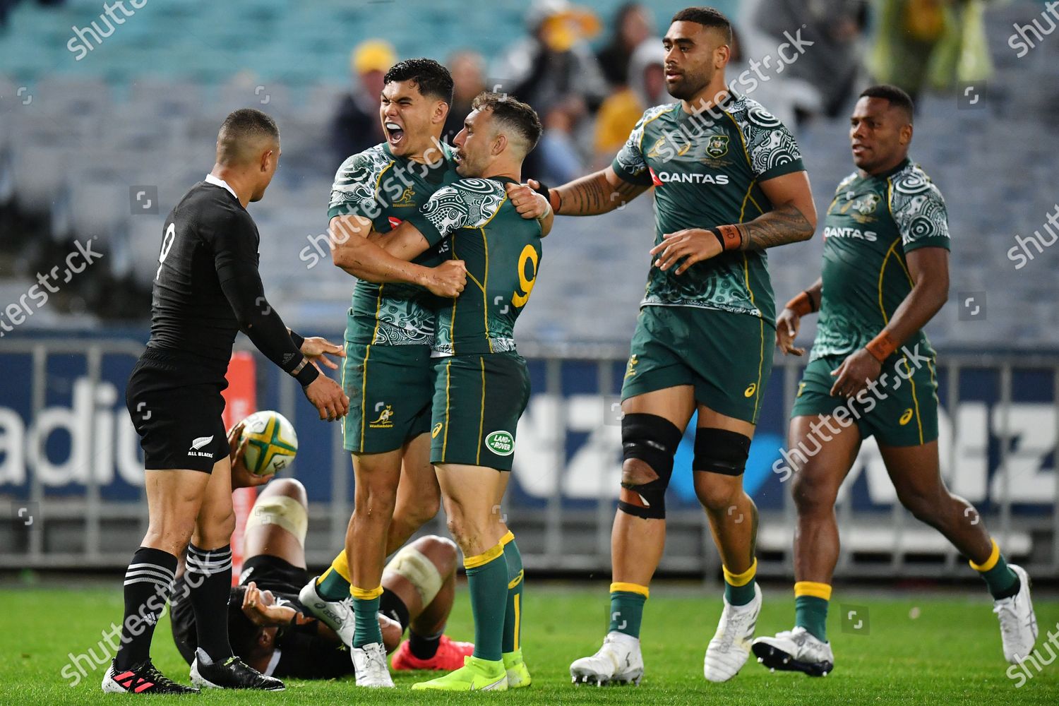 Noah Lolesio Wallabies Celebrates After Scoring Editorial Stock Photo ...