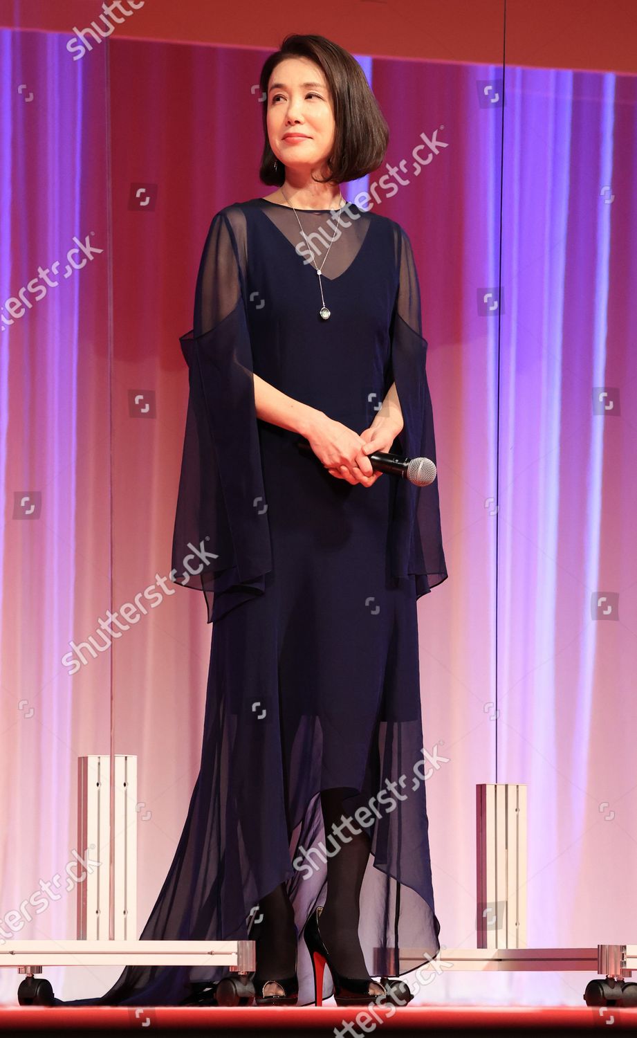 Japanese Actress Mariko Tsutsui Attends Opening Editorial Stock Photo ...