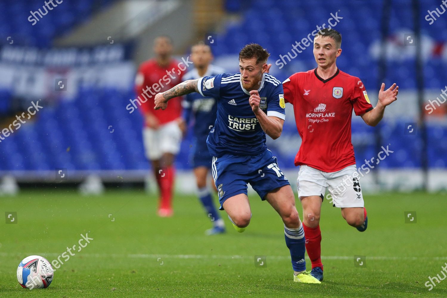 Teddy Bishop Ipswich Town Runs Ball Editorial Stock Photo - Stock Image ...