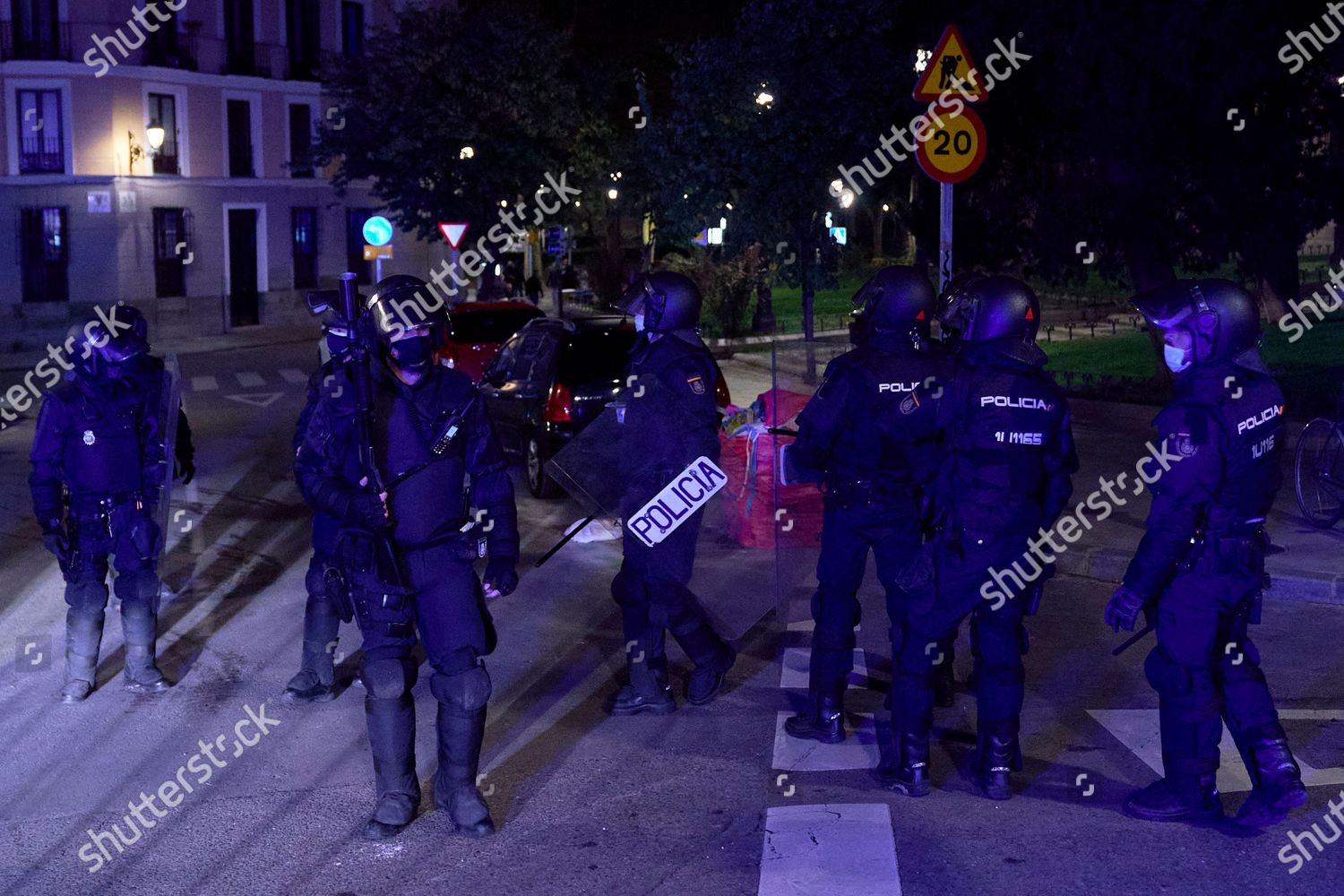 Riot Police During Madrid Riots After Editorial Stock Photo - Stock ...