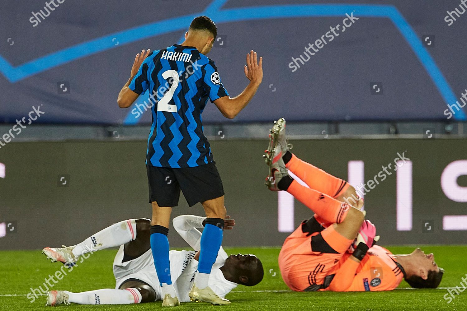 achraf hakimi inter milan ferland mendy thibaut editorial stock photo stock image shutterstock https www shutterstock com editorial image editorial real madrid v inter milan uefa champions league group b date 3 football alfredo di stefano stadium madrid spain 3 nov 2020 10994771cc