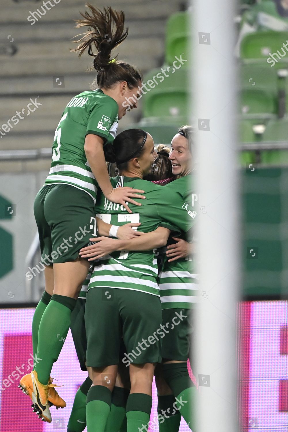 Players Ferencvaros Celebrate After Scoring First Goal Editorial Stock Photo Stock Image Shutterstock