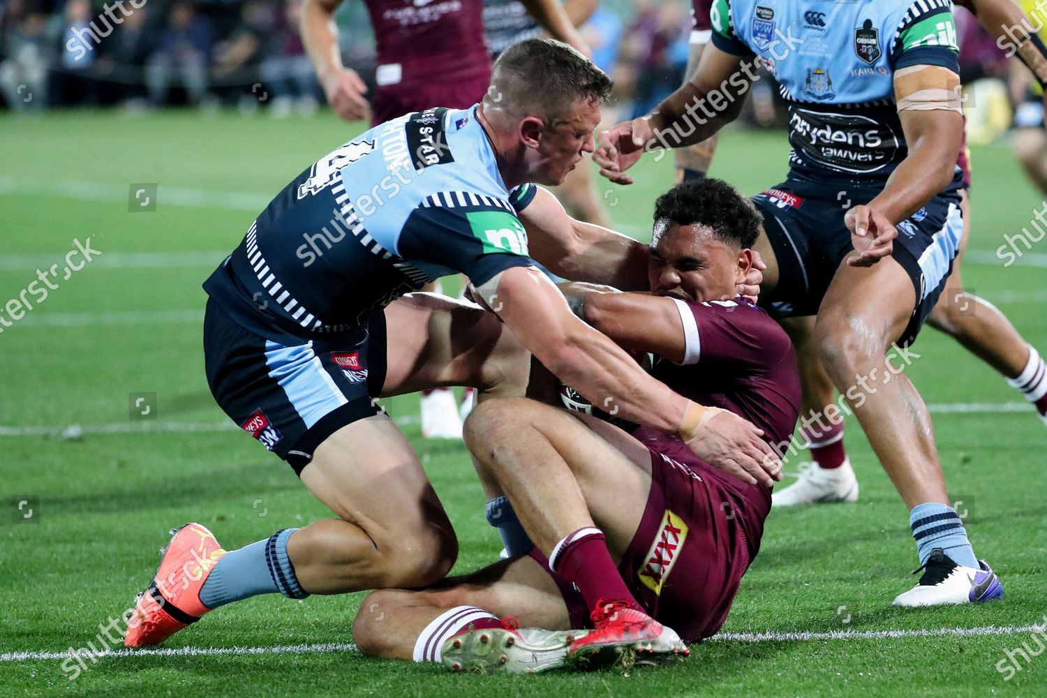 Jack Wighton Nsw Blues Tackles Xavier Coates Editorial Stock Photo Stock Image Shutterstock