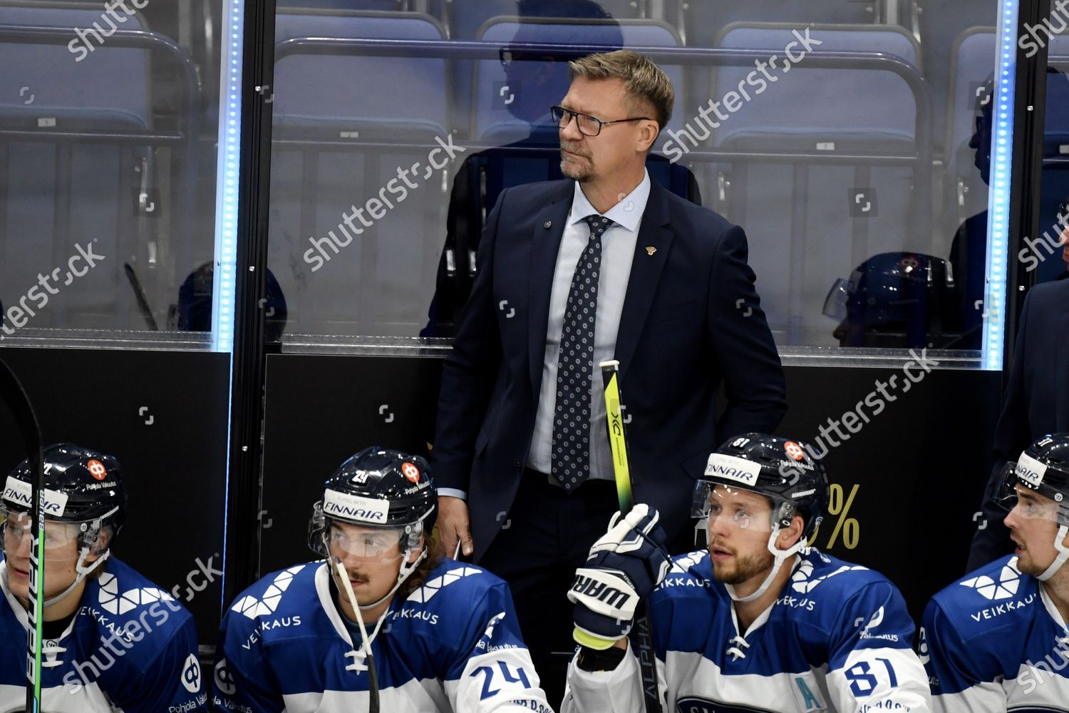 Finlands Head Coach Jukka Jalonen Behind Editorial Stock Photo - Stock ...