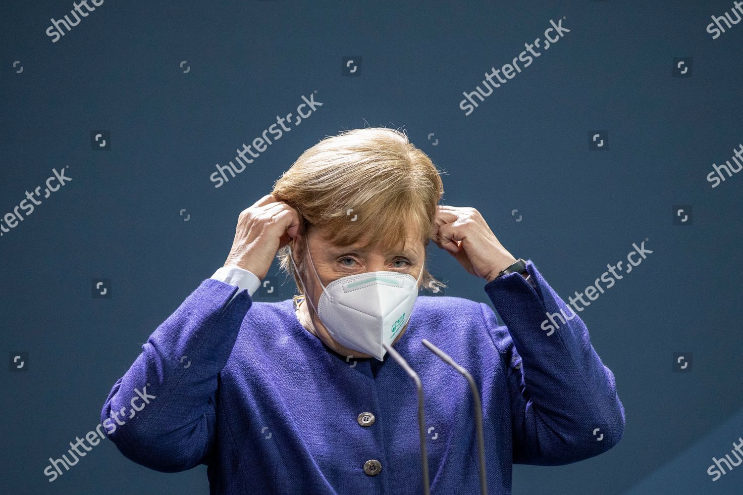 German Chancellor Angela Merkel Adjust Her Face Editorial Stock Photo Stock Image Shutterstock