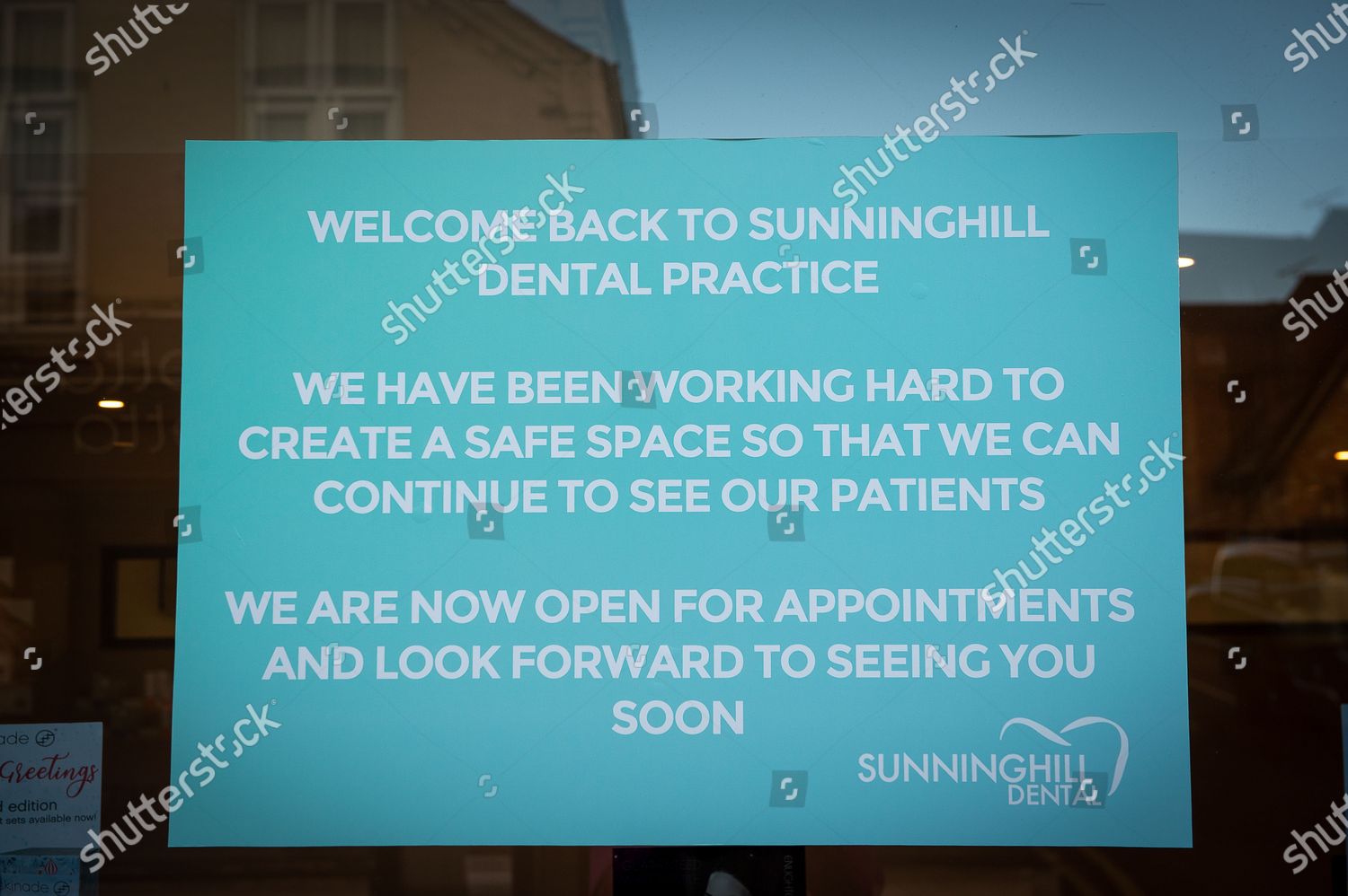 Sunninghill Dental Practice Open Patients During Editorial Stock Photo