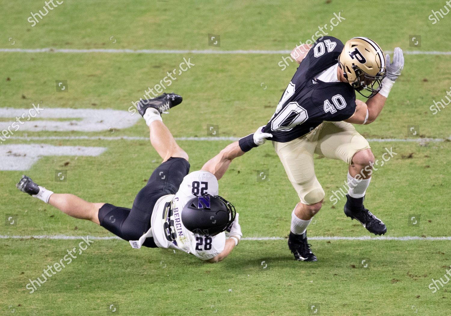 Purdue Running Back Zander Horvath 40 Editorial Stock Photo