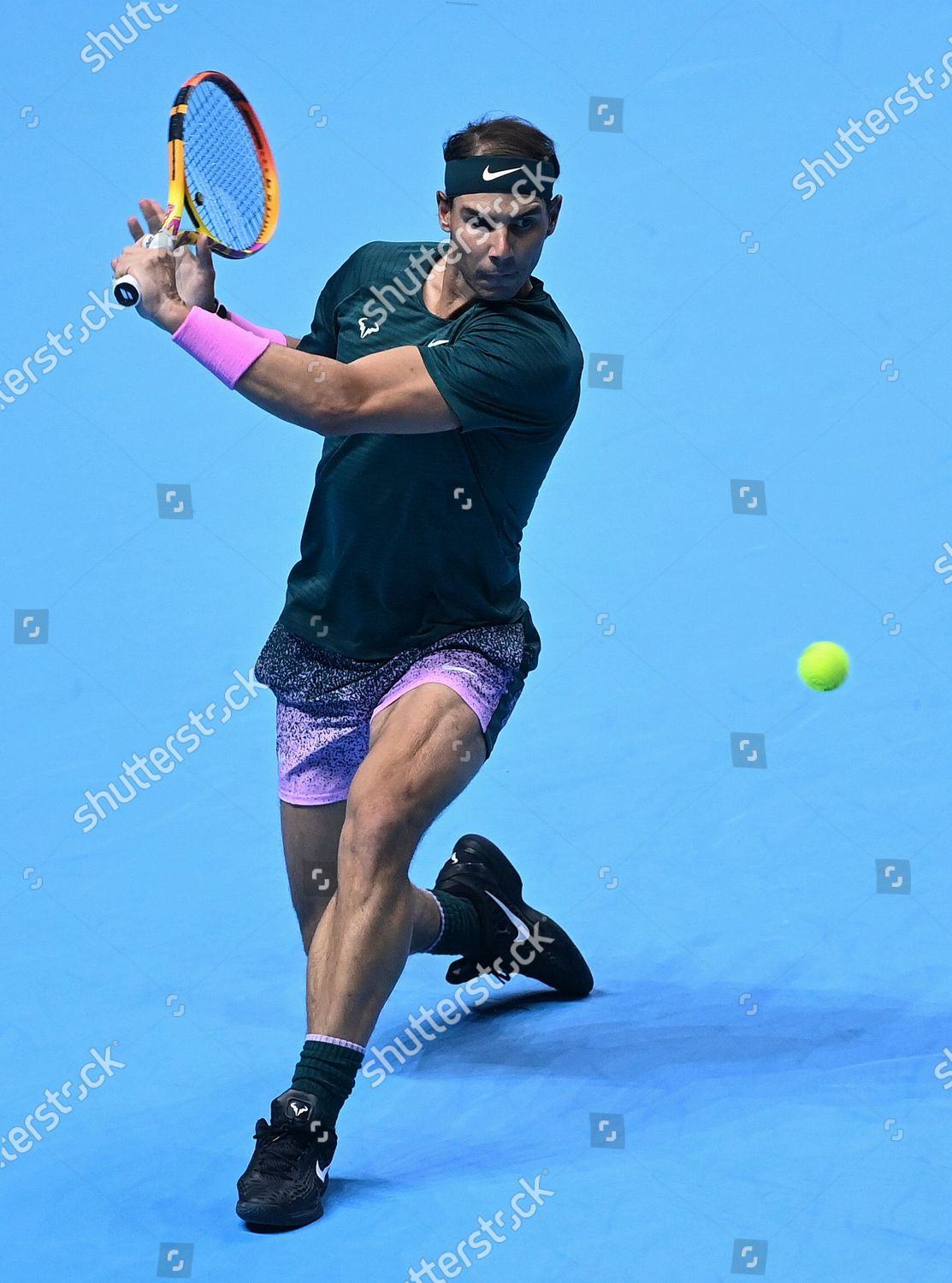 Rafael Nadal Spain Returns Andrey Rublev Editorial Stock Photo - Stock ...