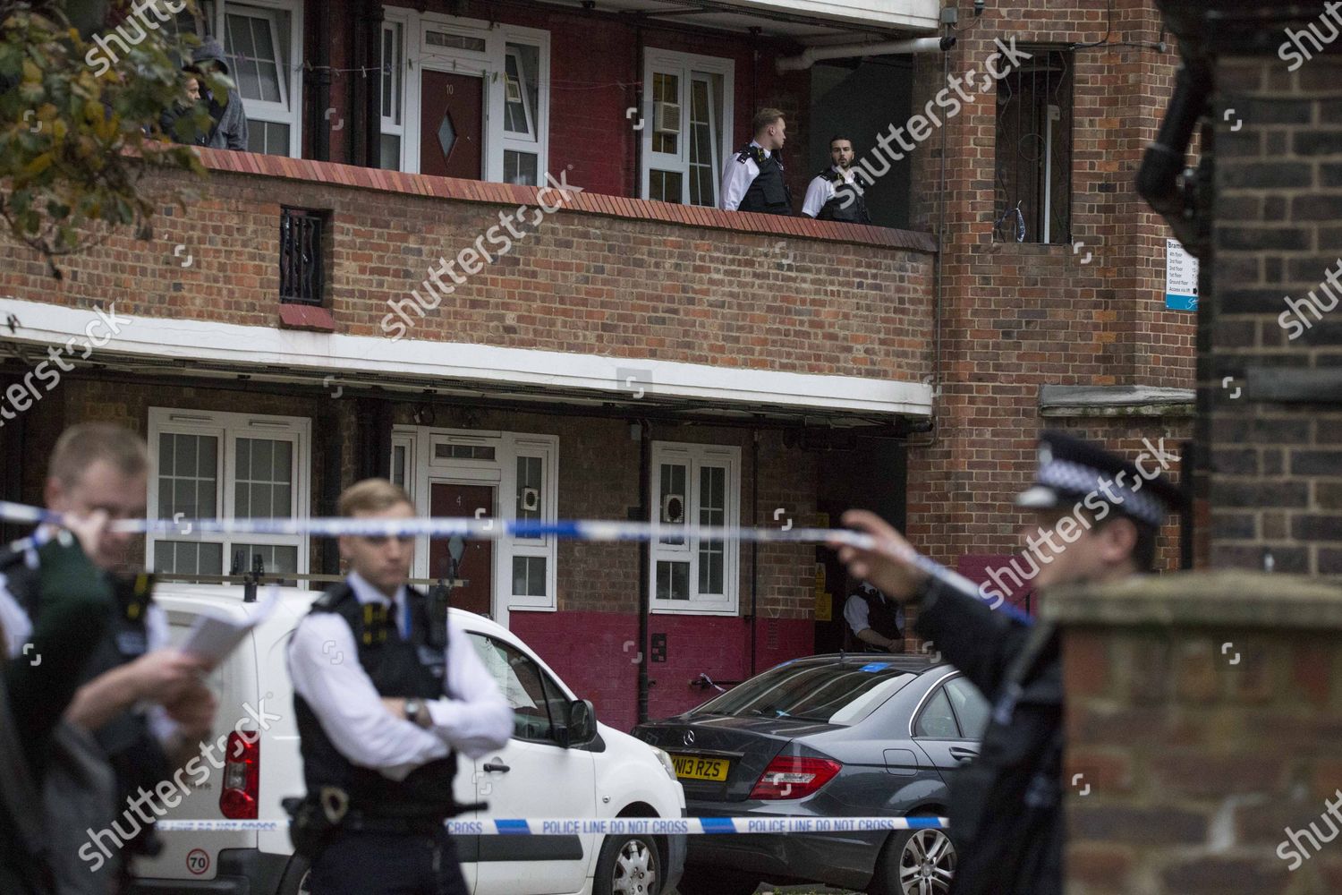 Police Guard Crime Following Death Man Editorial Stock Photo - Stock ...