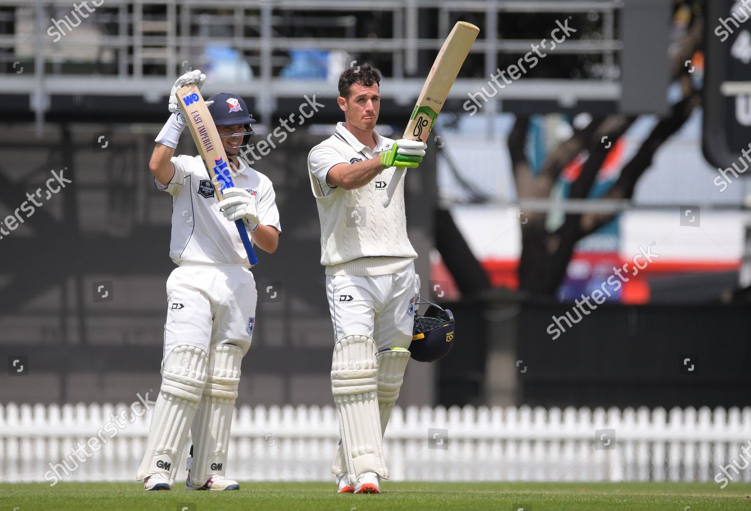 Graeme Beghin Celebrates His Century During Editorial Stock Photo ...