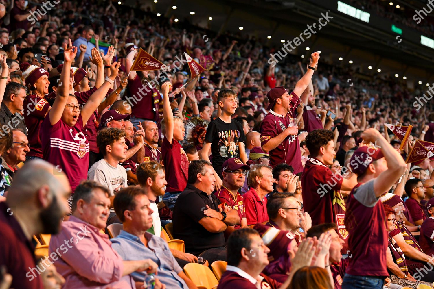 Maroons Fans Show Support Ahead Game 3 Editorial Stock Photo Stock Image Shutterstock