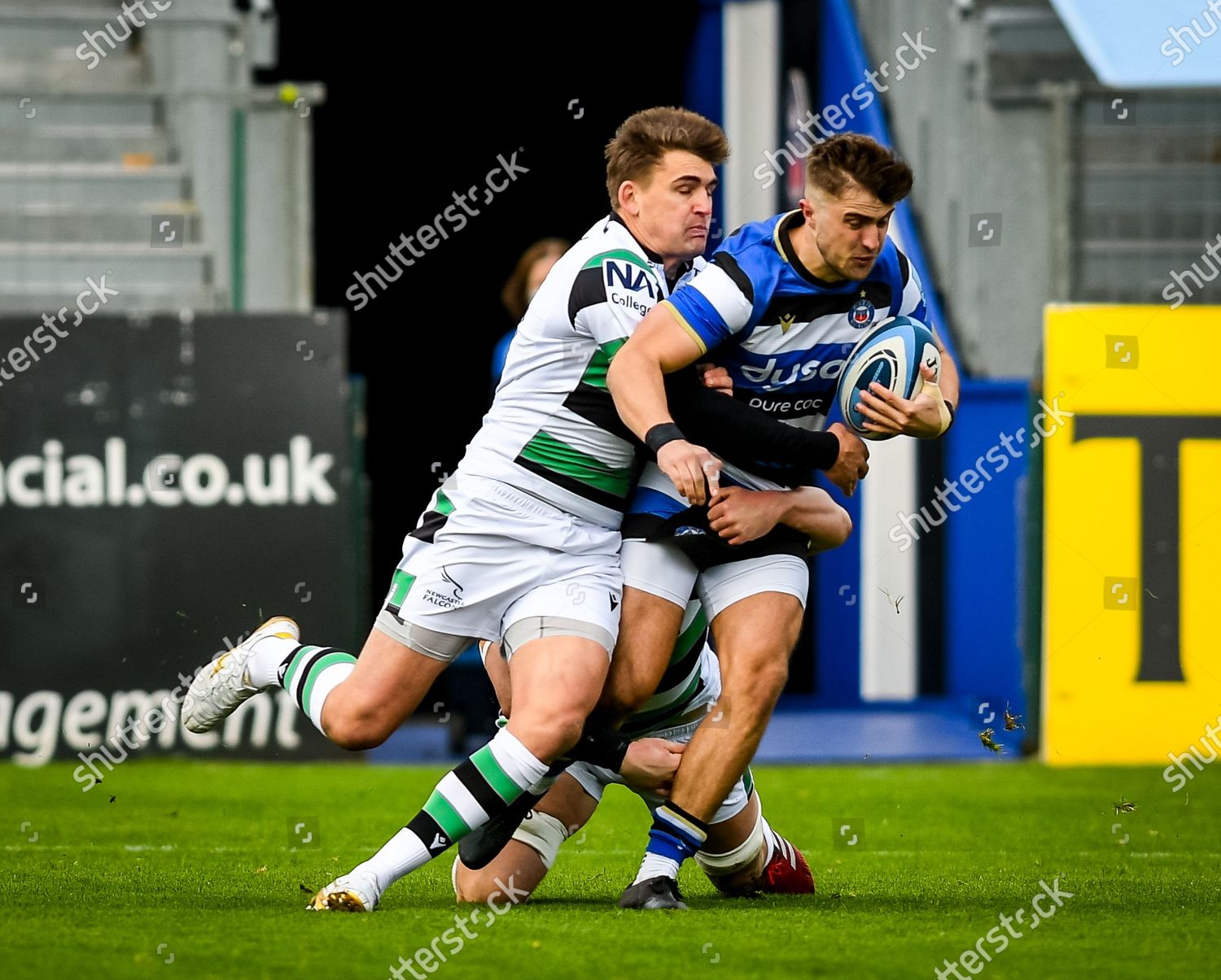Toby Flood Newcastle Falcons Attempts Tackle Editorial Stock Photo
