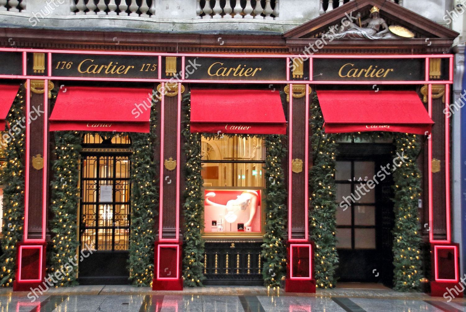 Cartier store at Christmas, London