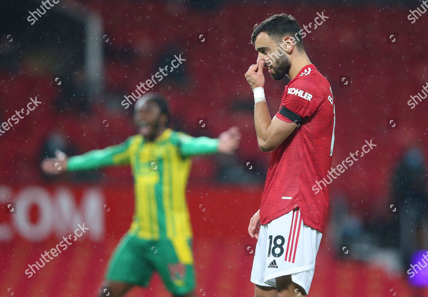 Bruno Fernandes R Manchester United Reacts After Editorial Stock Photo Stock Image Shutterstock