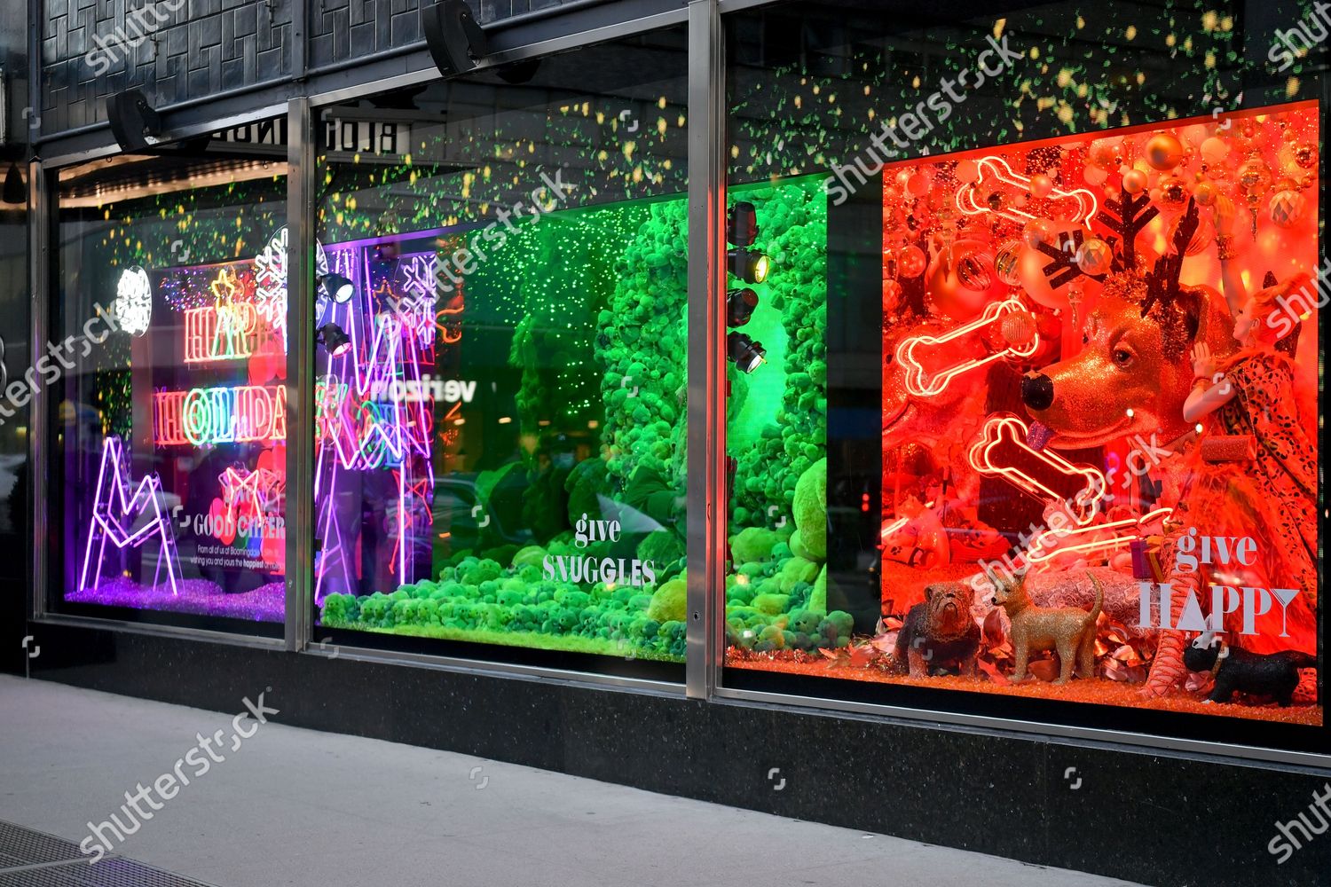 Bloomingdales Holiday Window Display Editorial Stock Photo Stock