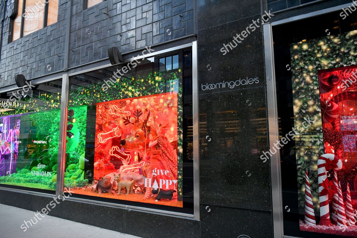 Bloomingdales Holiday Window Display Editorial Stock Photo Stock