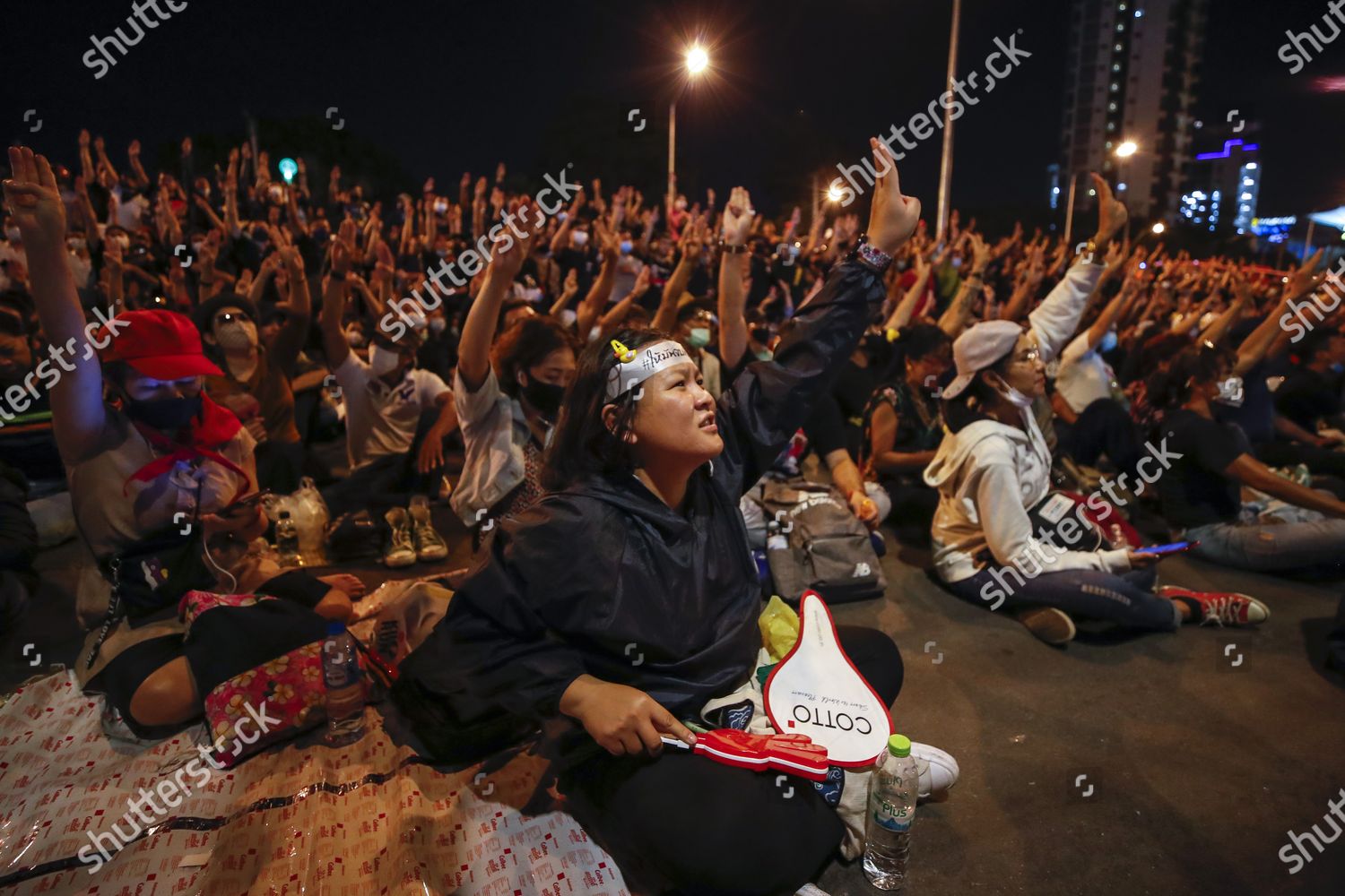 Antigovernment Protesters Take Part Protest Calling Editorial Stock ...