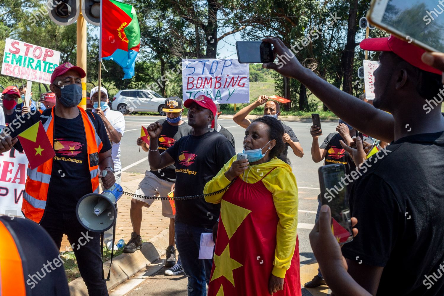 Members Ethiopian Tigrayan Community South Africa Protest Editorial Stock Photo Stock Image Shutterstock