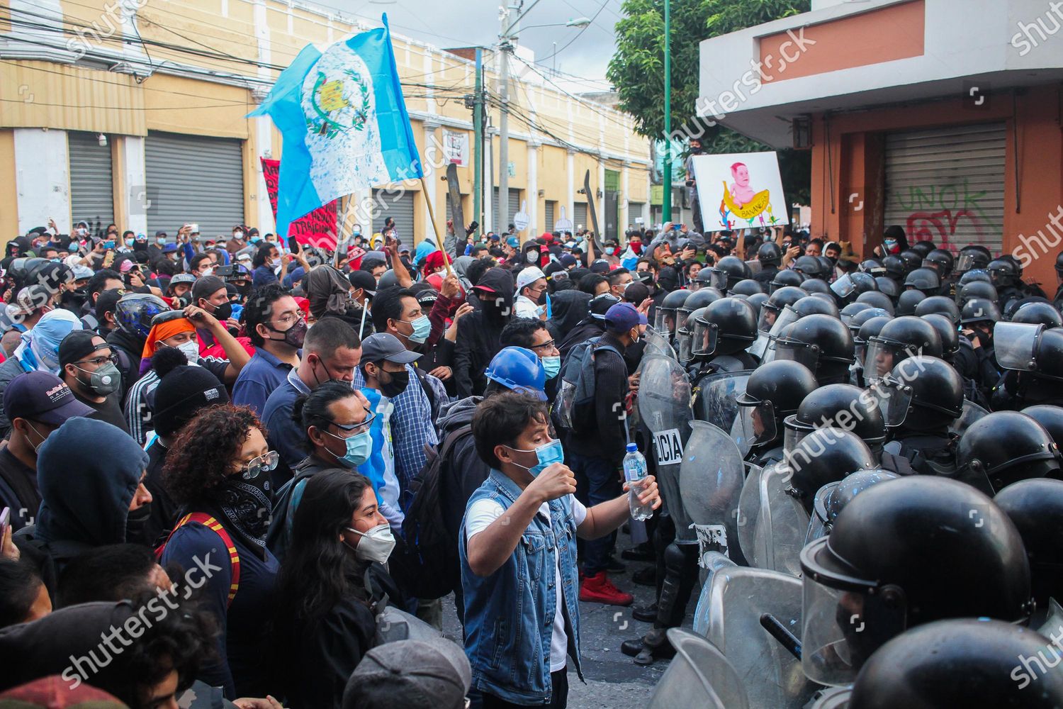 Violent Protests Rocked Guatemala City Amid Editorial Stock Photo