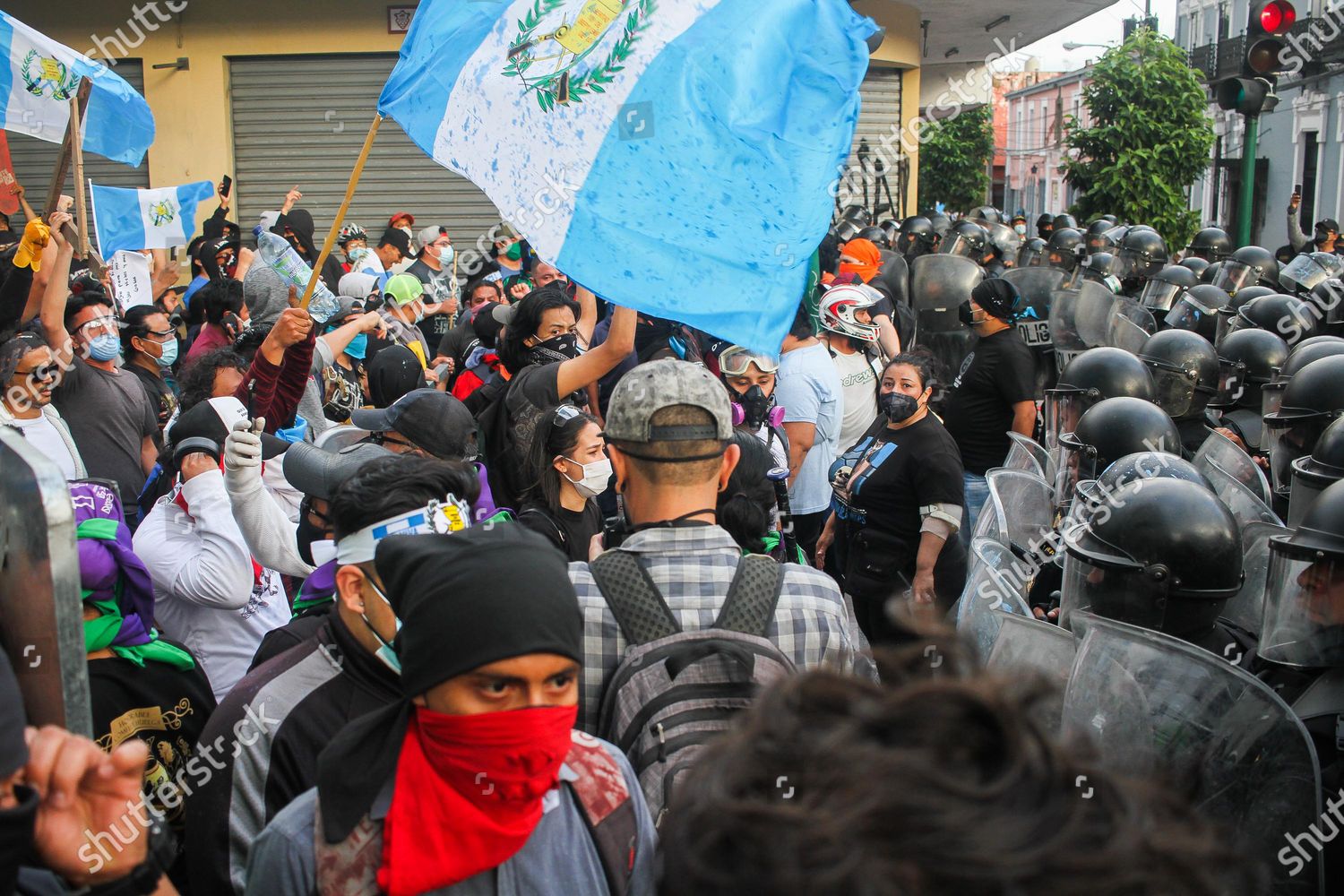 Violent Protests Rocked Guatemala City Amid Editorial Stock Photo