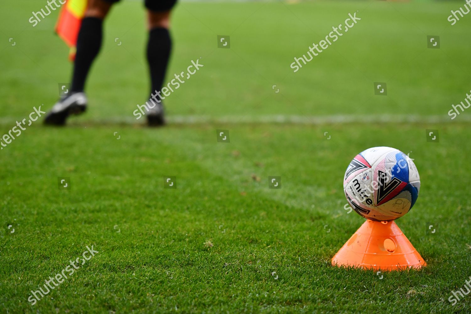 Mitre Football Sits On Cone Side Editorial Stock Photo Stock Image
