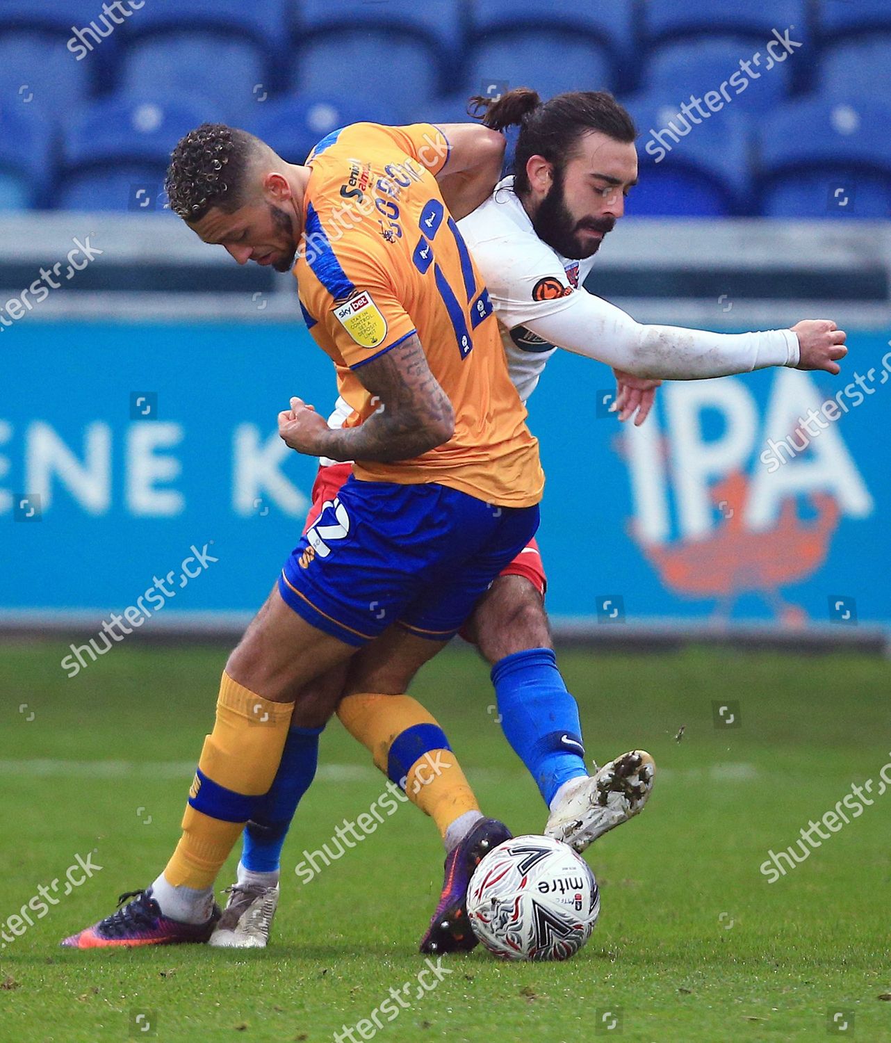 Kellan Gordon Mansfield Town Sam Deering Editorial Stock Photo Stock