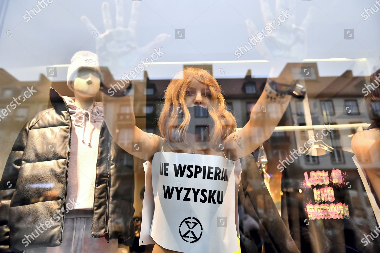 Extinction Rebellion Wroclaw Activist Covered Placard I Editorial Stock Photo Stock Image Shutterstock