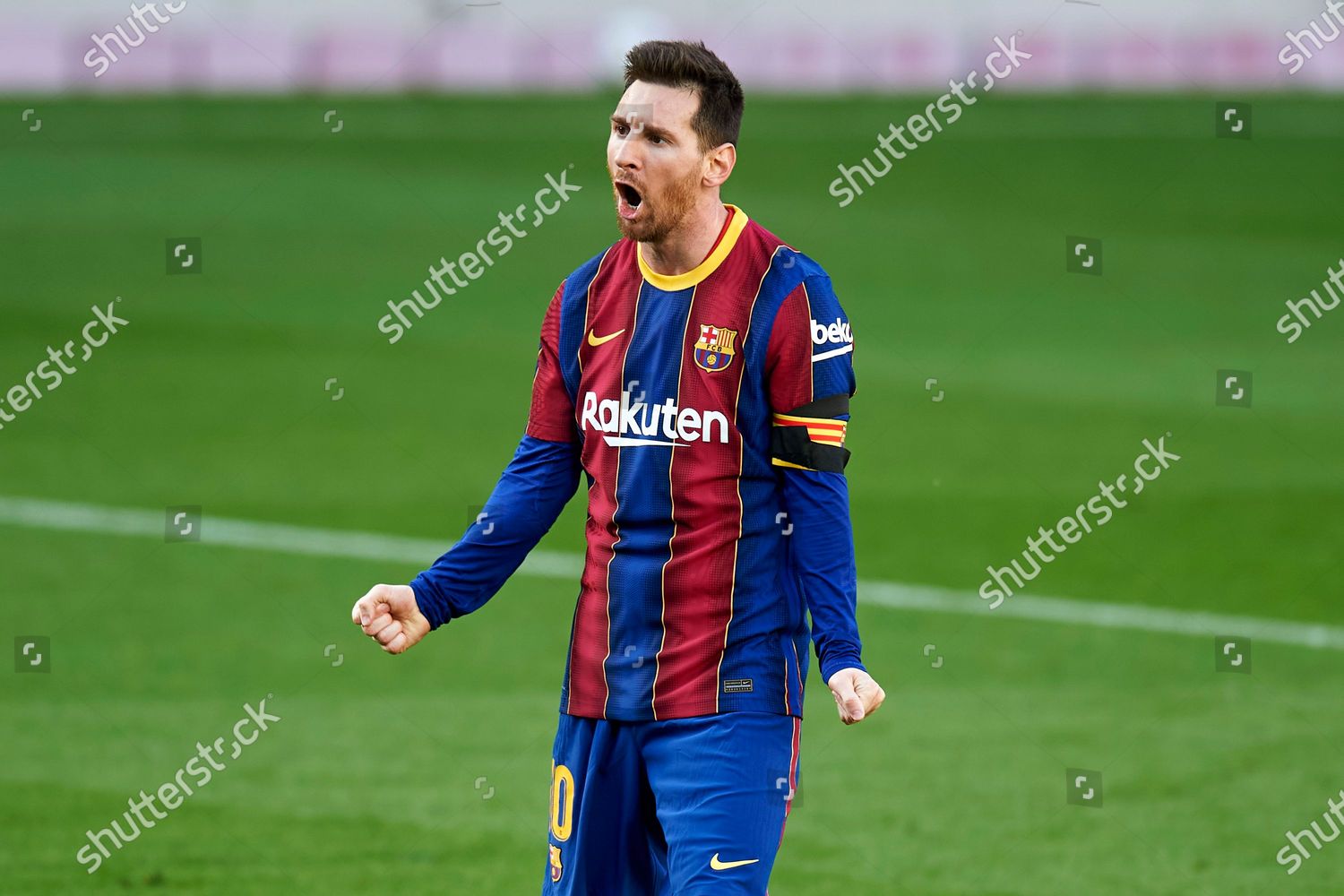 Lionel Messi Celebrates Antonie Griezmann Goal 20 Editorial Stock Photo Stock Image Shutterstock