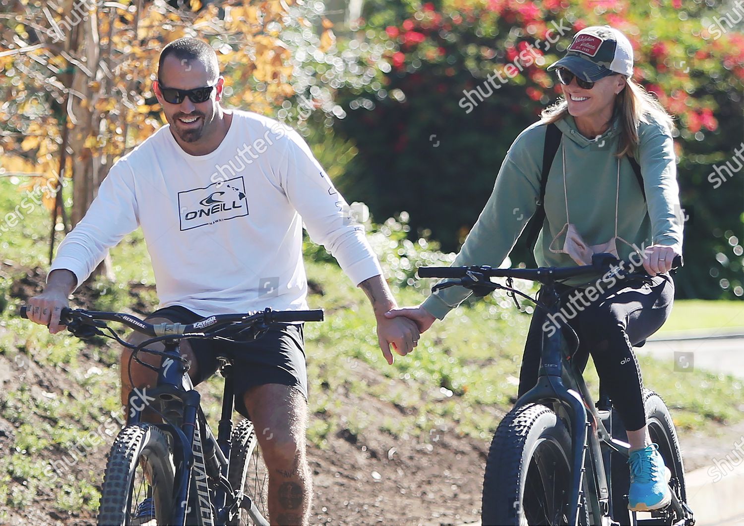 Robin Wright Clement Giraudet Enjoying Bike Ride Editorial Stock Photo Stock Image Shutterstock