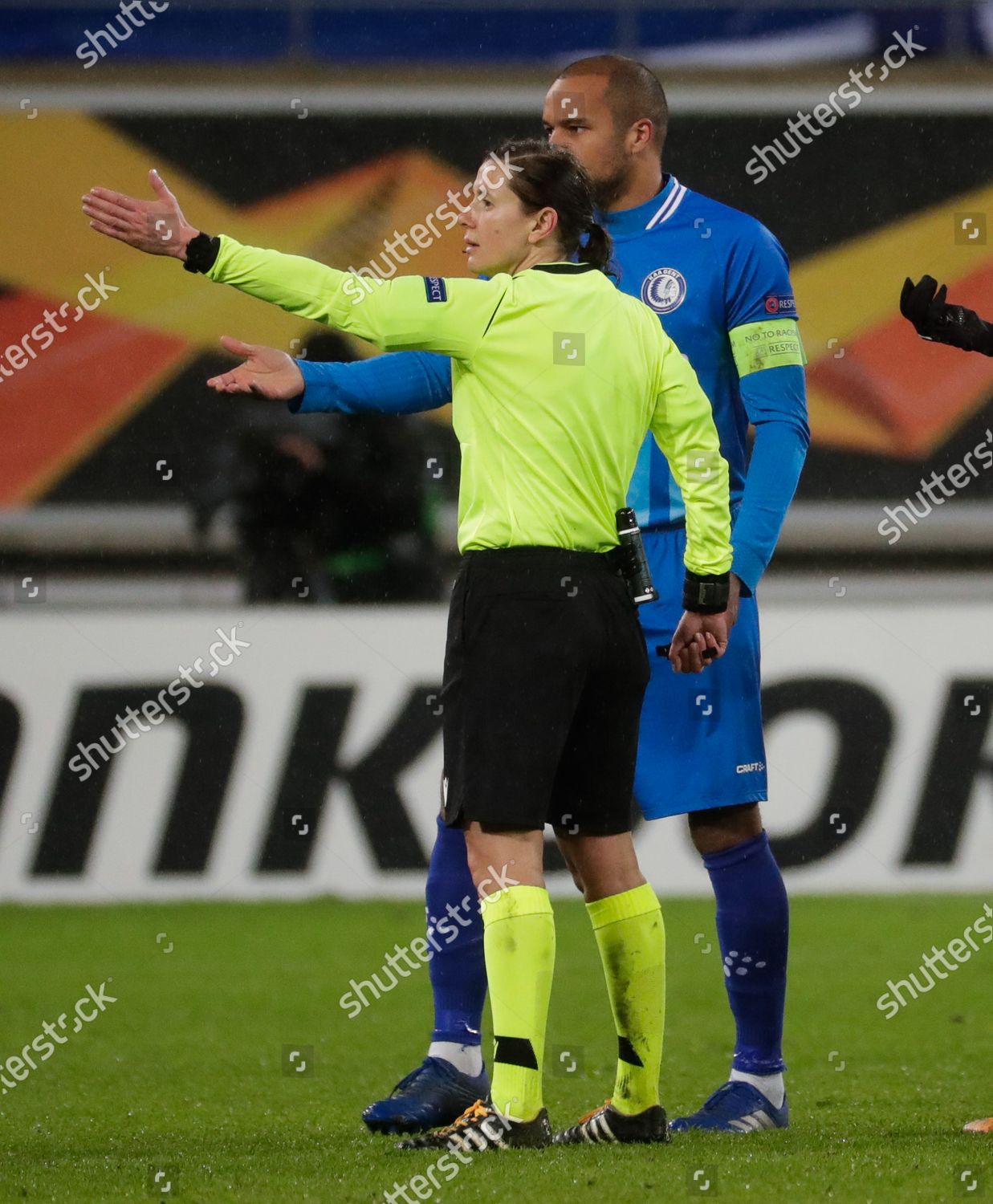 Ukrainian Referee Kateryna Monzul L Gestures During Editorial Stock Photo Stock Image Shutterstock