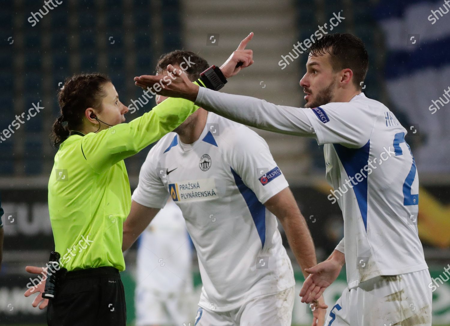 Ukrainian Referee Kateryna Monzul L Gestures During Editorial Stock Photo Stock Image Shutterstock