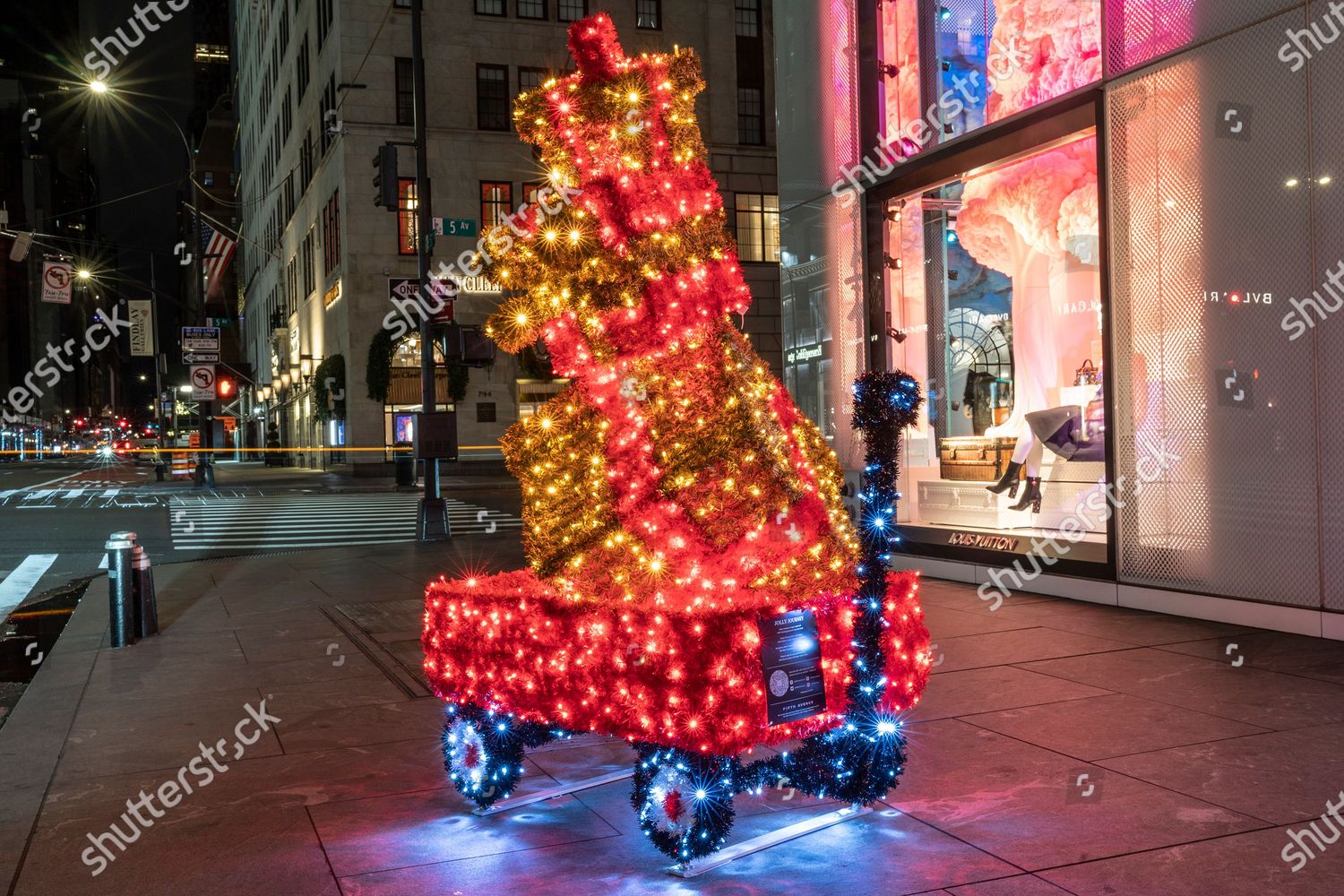 Christmas Decorations Seen All Around Manhattan Editorial Stock Photo -  Stock Image