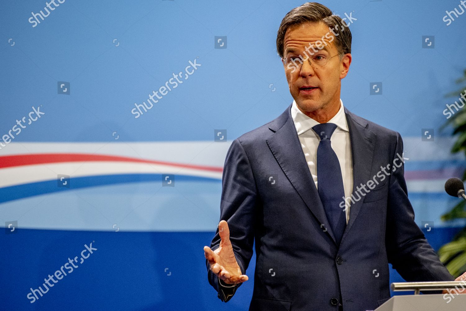 Prime Minister Mark Rutte During His Press Editorial Stock Photo Stock Image Shutterstock