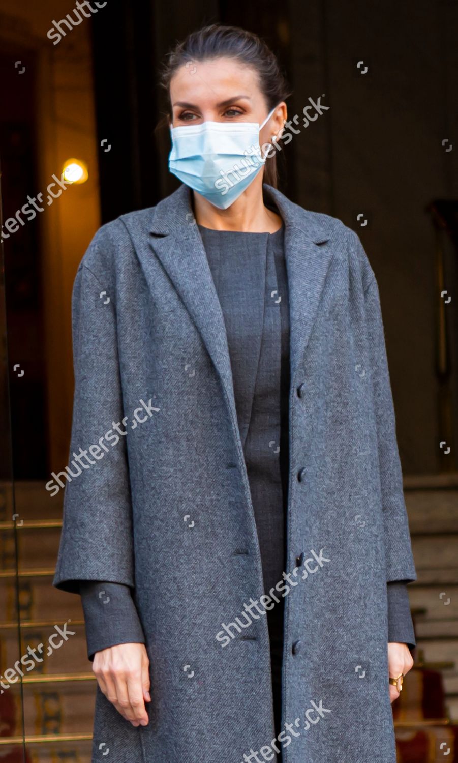 Queen Letizia Attends Meeting Urgent Spanish Editorial Stock Photo ...