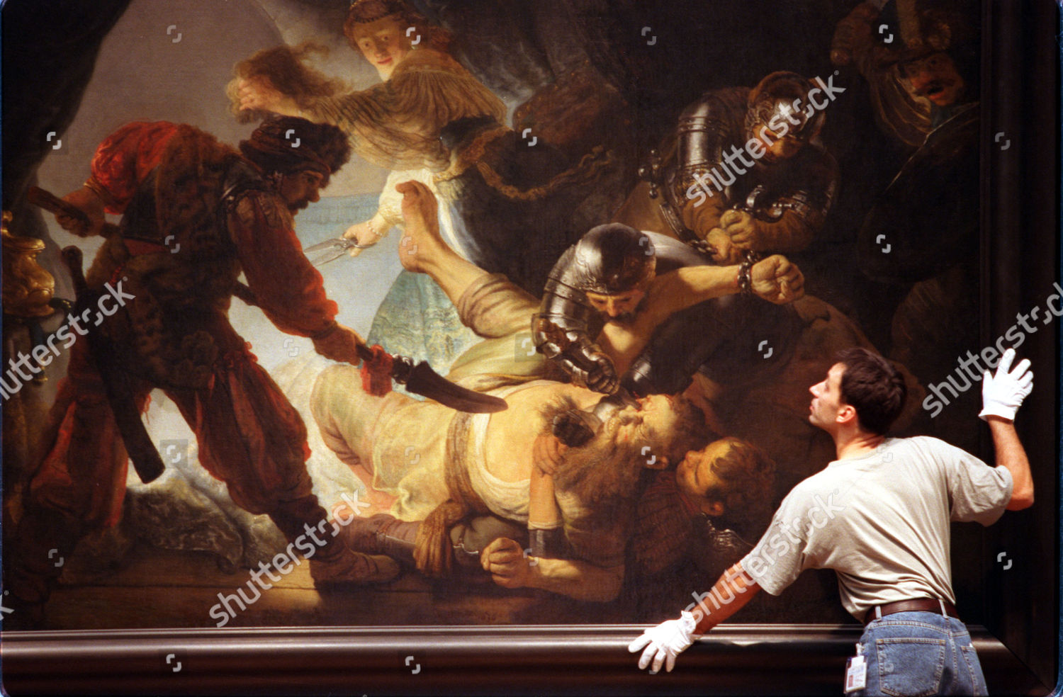 Rembrandts Blinding Samson National Gallery London Editorial Stock