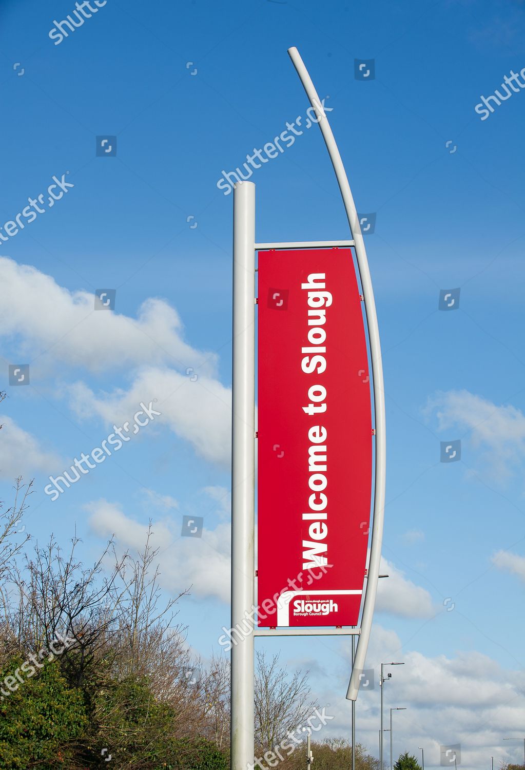 Welcome Slough Sign Following End Lockdown Editorial Stock Photo ...